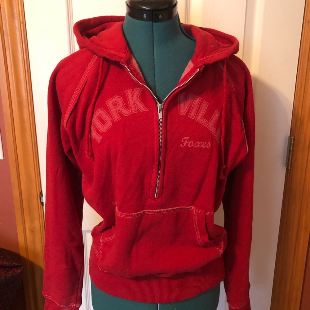 Yorkville Foxes 1/4 zip hoodie Small - Picture 2 of 4